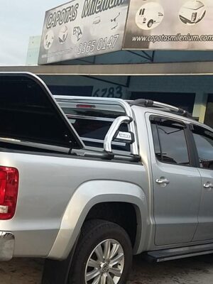 Tampão Aço Capota Elétrica Demovel Amarok Cabine Dupla