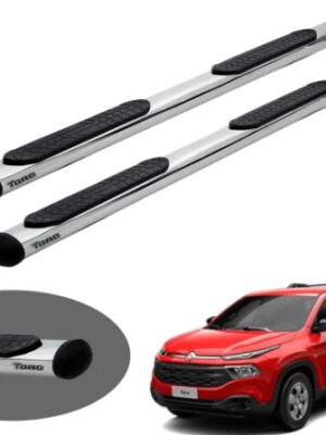 Estribo oval (oblongo) cromado Fiat Toro