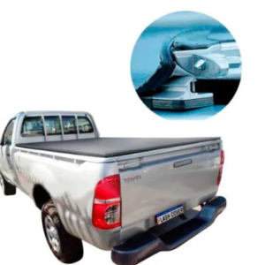 Capota Marítima Flash Cover Force Hilux Cabine Simples 2005 a 2015 Com Grade de Vidro