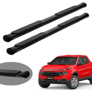 Estribo Solar Oblongo Preto Fiat Toro 2017 a 2026