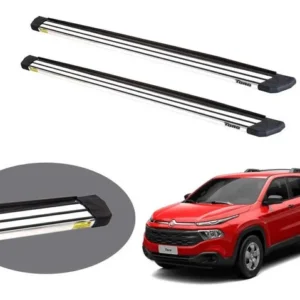 Estribo CCF Slim Alumínio Anodizado Fiat Toro 2017 a 2026