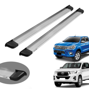 Estribo Solar Hilux Plataforma em Alumínio Polido 2016 a 2026