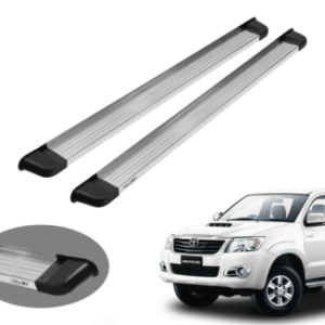 Estribo Solar Hilux Plataforma em Alumínio Polido 2005 a 2015