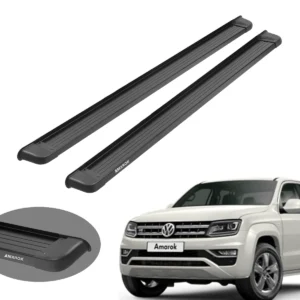 Estribo Solar Amarok Plataforma em Alumínio Preto 2011 a 2026