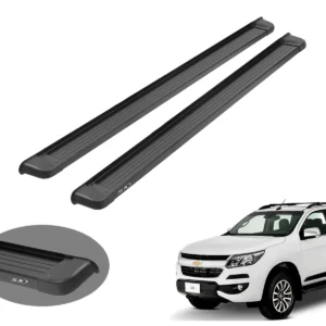 Estribo Solar S10 Plataforma em Alumínio Preto 2011 a 2026